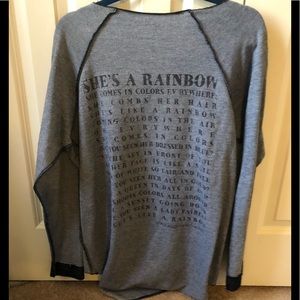Urban Outfitters Rolling Stones lyrics shirt